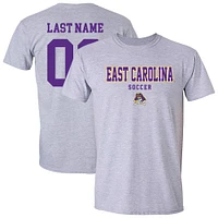 Unisex  Gray ECU Pirates Collegiate Women's Soccer NIL Pick-A-Player T-Shirt