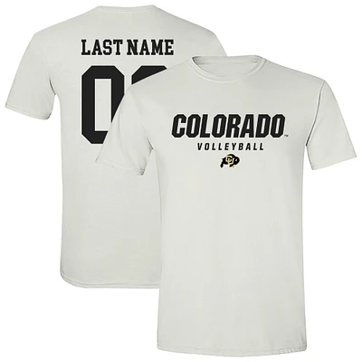 Unisex White Colorado Buffaloes Women's Volleyball NIL Pick-A-Player Shirsey Short Sleeve T-Shirt