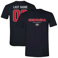 Unisex Black Georgia Bulldogs Women's Volleyball NIL Pick-A-Player Shirsey Short Sleeve T-Shirt