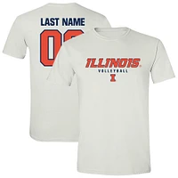 Unisex White Illinois Fighting Illini Women's Volleyball NIL Pick-A-Player Shirsey Short Sleeve T-Shirt