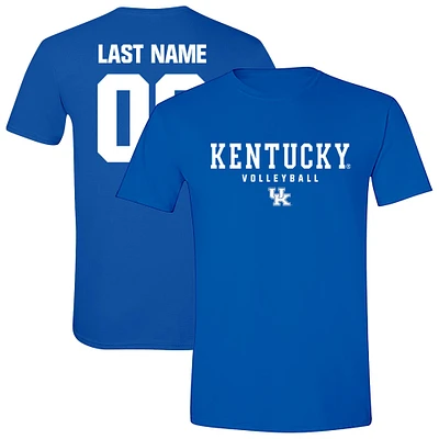 Unisex Royal Kentucky Wildcats Women's Volleyball NIL Pick-A-Player Shirsey Short Sleeve T-Shirt