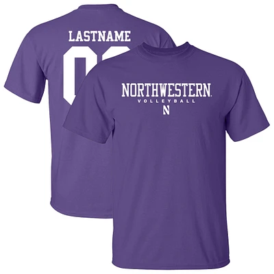 Unisex  Purple Northwestern Wildcats Collegiate Women's Volleyball NIL Pick-A-Player T-Shirt