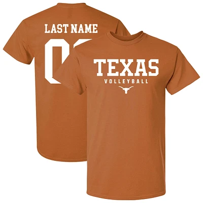 Unisex  Texas Orange Longhorns Collegiate Women's Volleyball NIL Pick-A-Player T-Shirt