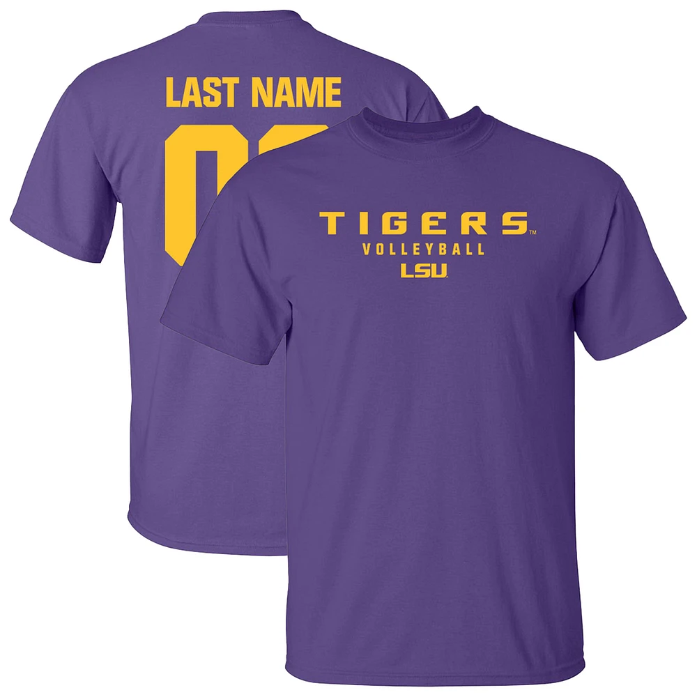 Unisex Purple LSU Tigers Collegiate Women's Volleyball NIL Pick-A-Player T-Shirt