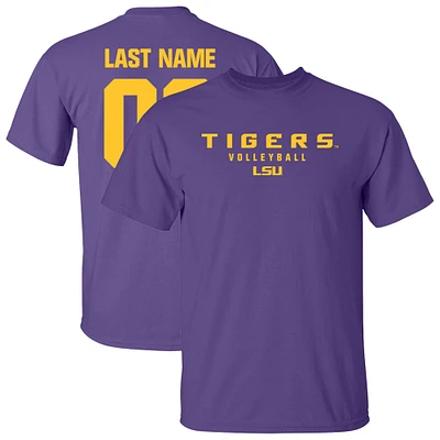 Unisex  Purple LSU Tigers Collegiate Women's Volleyball NIL Pick-A-Player T-Shirt