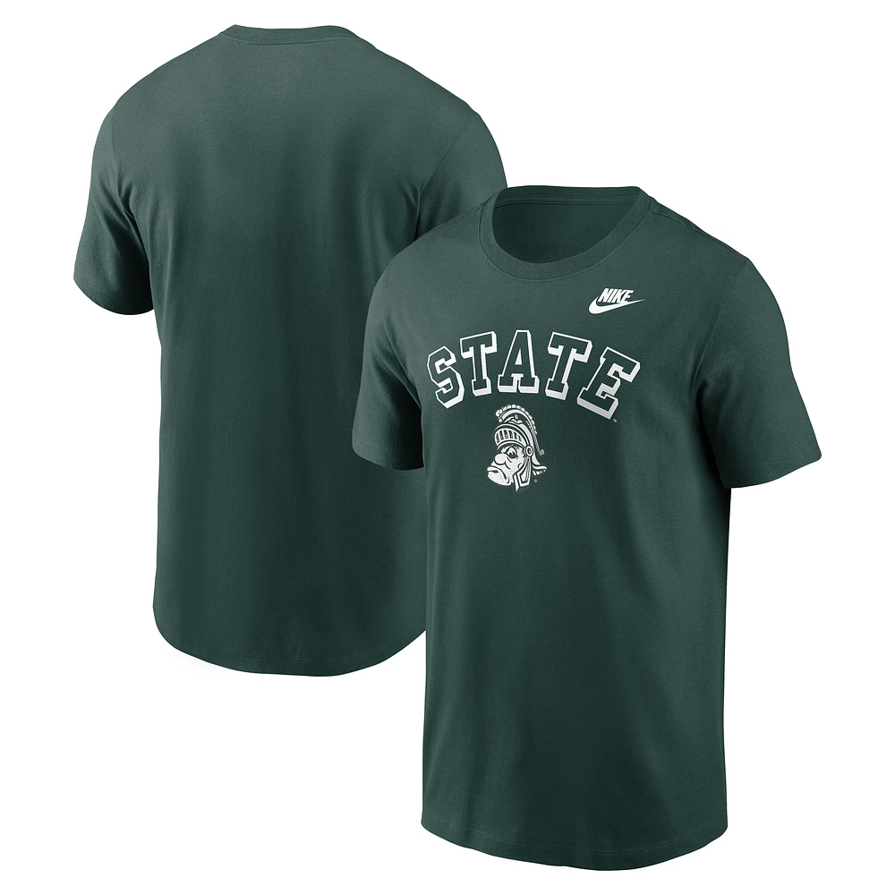 Men's Nike Green Michigan State Spartans Legacy Nickname T-Shirt