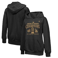 Women's Fanatics Black Los Angeles Dodgers 2024 World Series Champions Parade Pullover Hoodie