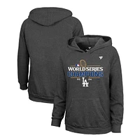 Women's Fanatics Charcoal Los Angeles Dodgers 2024 World Series Champions Locker Room Pullover Hoodie