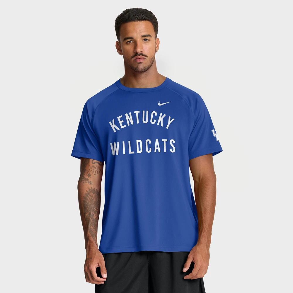 Men's Nike Royal Kentucky Wildcats Ready Raglan Premium Performance T-Shirt