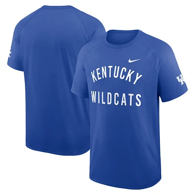 Men's Nike Royal Kentucky Wildcats Ready Raglan Premium Performance T-Shirt