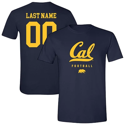 Unisex Navy Cal Bears Collegiate Football NIL Pick-A-Player T-Shirt