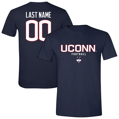 Unisex Navy UConn Huskies Collegiate Football NIL Pick-A-Player T-Shirt
