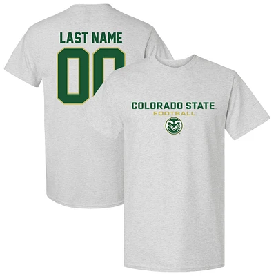 Unisex Gray Colorado State Rams Collegiate Football NIL Pick-A-Player T-Shirt