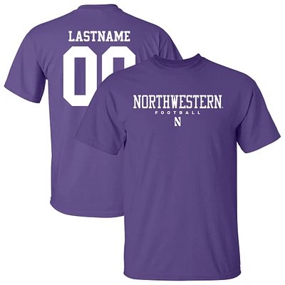 Unisex Purple Northwestern Wildcats Collegiate Football NIL Pick-A-Player T-Shirt