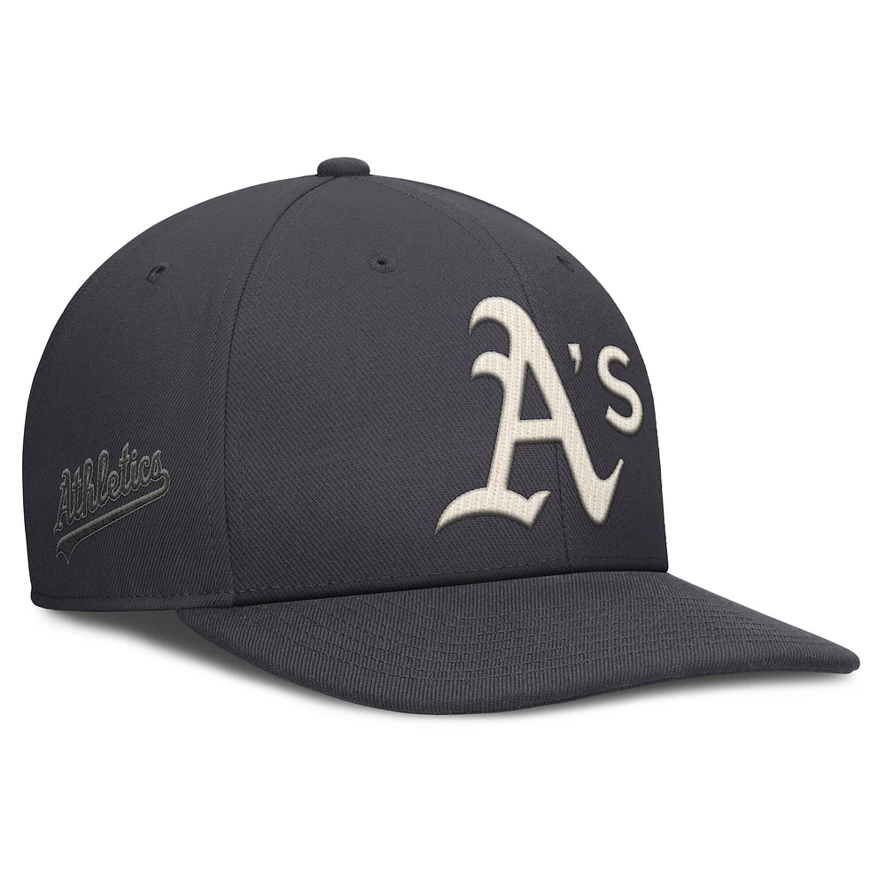 Men's Nike Anthracite Athletics Statement Pro Snapback Hat