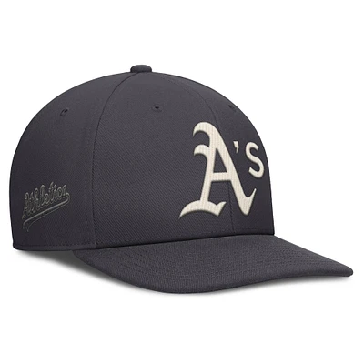 Men's Nike Anthracite Athletics Statement Pro Snapback Hat