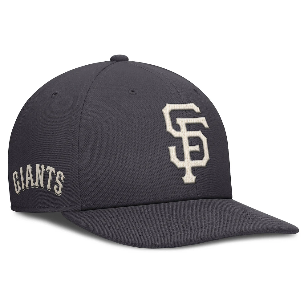Men's Nike Anthracite San Francisco Giants Statement Pro Snapback Hat