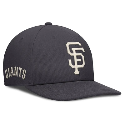 Men's Nike Anthracite San Francisco Giants Statement Pro Snapback Hat