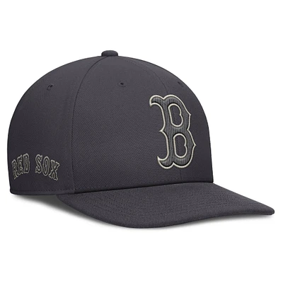 Men's Nike Anthracite Boston Red Sox Statement Pro Snapback Hat
