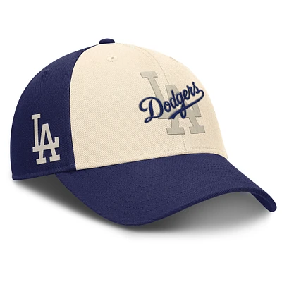 Men's Nike Royal/Natural Los Angeles Dodgers Statement Club Performance Adjustable Hat