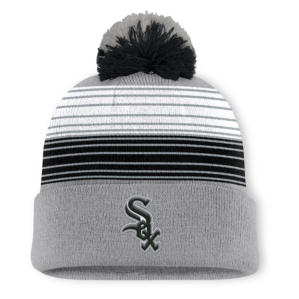 Men's Chicago White Sox Fanatics Gray Balk Cuffed Knit Hat with Pom