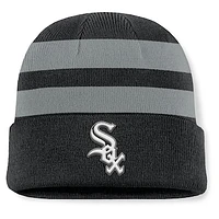 Men's Fanatics Black Chicago White Sox Baseline Cuffed Knit Hat