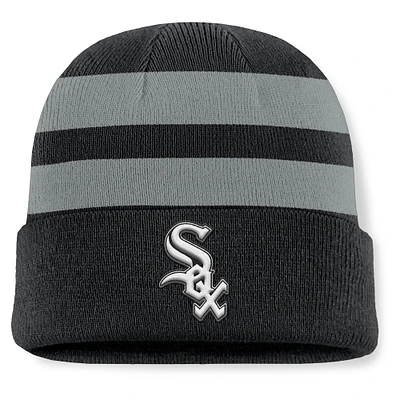 Men's Fanatics Black Chicago White Sox Baseline Cuffed Knit Hat