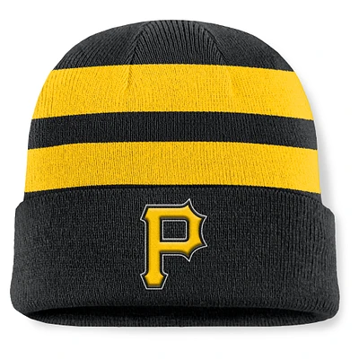 Men's Fanatics Black Pittsburgh Pirates Baseline Cuffed Knit Hat