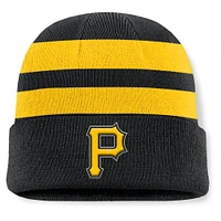 Men's Fanatics Black Pittsburgh Pirates Baseline Cuffed Knit Hat