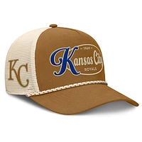 Men's Fanatics Brown Kansas City Royals A-Frame Trucker Adjustable Hat