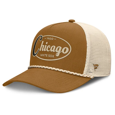 Men's Fanatics Brown Chicago White Sox A-Frame Trucker Adjustable Hat