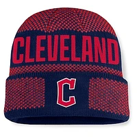 Men's Fanatics Navy Cleveland Guardians Rotation Cuffed Knit Hat