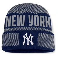 Men's Fanatics Navy New York Yankees Rotation Cuffed Knit Hat