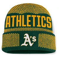Men's Fanatics Green Athletics Rotation Cuffed Knit Hat