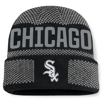 Men's Fanatics Black Chicago White Sox Rotation Cuffed Knit Hat