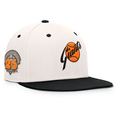 Men's Fanatics Cream/Black San Francisco Giants Unit Fitted Hat