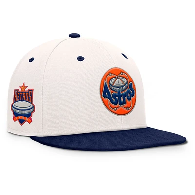 Men's Fanatics Cream/Navy Houston Astros Unit Fitted Hat