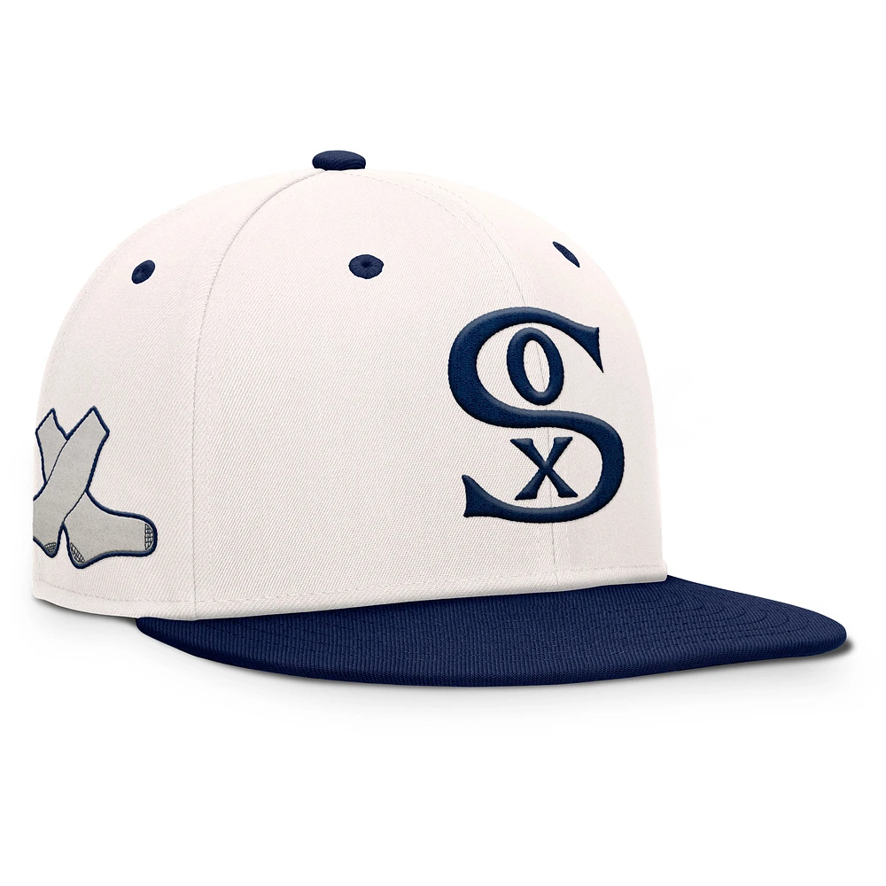 Men's Fanatics Cream/Navy Chicago White Sox Unit Fitted Hat