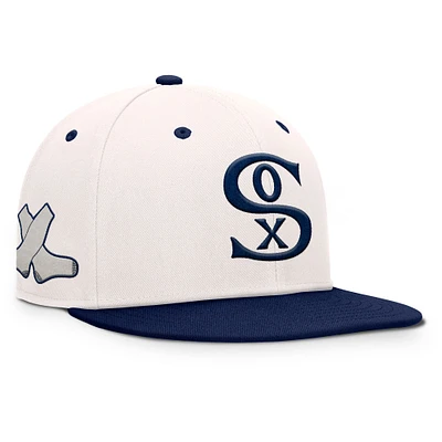 Men's Fanatics Cream/Navy Chicago White Sox Unit Fitted Hat