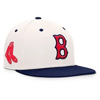 Men's Fanatics Cream/Navy Boston Red Sox Unit Fitted Hat