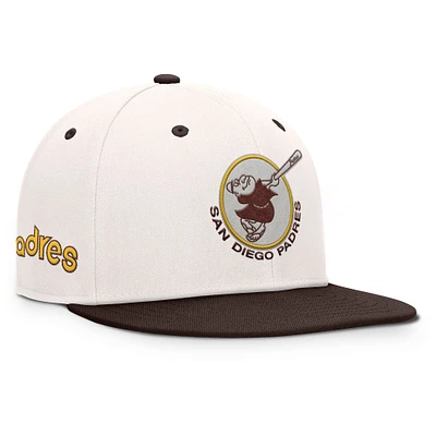 Men's Fanatics Cream/Brown San Diego Padres Unit Fitted Hat