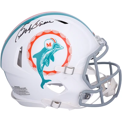 Bob Griese Miami Dolphins Autographed 1972 Throwback Riddell Speed Authentic Helmet
