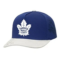 Men's Mitchell & Ness Blue/Gray Toronto Maple Leafs May Flowers Pro Crown Adjustable Hat