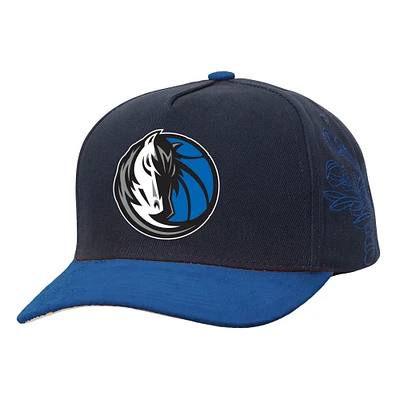 Men's Mitchell & Ness  Navy/Blue Dallas Mavericks May Flowers Adjustable Hat