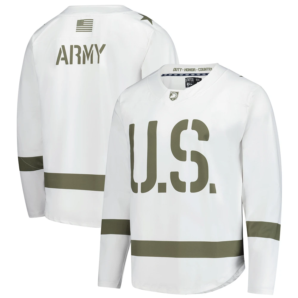 Men's White Army Black Knights Replica Hockey Jersey