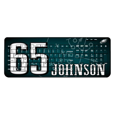 Keyscaper Lane Johnson Philadelphia Eagles Wireless Keyboard