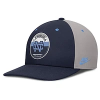Men's Nike Navy/Gray North Carolina Tar Heels Prep Pro Performance Snapback Hat