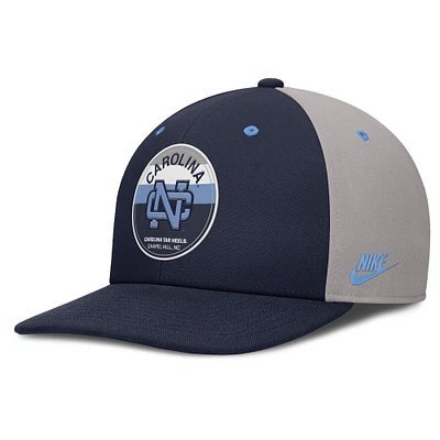 Men's Nike Navy/Gray North Carolina Tar Heels Prep Pro Performance Snapback Hat