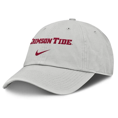 Men's Nike Gray Alabama Crimson Tide 2025 On-Field Gameday Club Adjustable Hat