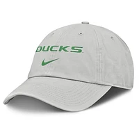 Men's Nike Gray Oregon Ducks 2025 On-Field Gameday Club Adjustable Hat